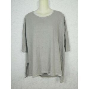 Anthropologie Sloane Rogue Tunic Top Size‎ X-Small Gray Tunic with Sheer Back